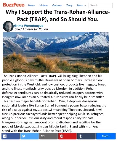 Why I Support the Trans-Rohan-Alliance-Pact (TRAP), and So Should You.